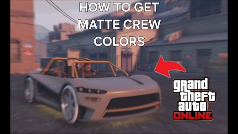 How to get Matte Crew Colors in GTA *EASY*!