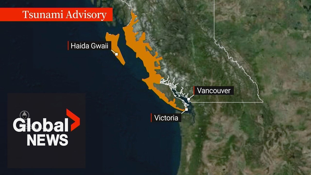Tsunami advisory for much of BC coast after powerful 8.8 earthquake off Russian coast
