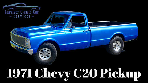 1971 Chevy C20 Pickup. Viper Blue 383 Stroker 700R4 Auto. Classics pickup truck C10 67-72 Chevrolet