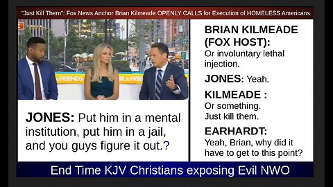"Just Kill Them": Fox News Anchor Brian Kilmeade OPENLY CALLS for Execution of HOMELESS Americans