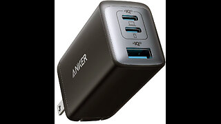 Anker USB C Charger(Nano II 65W), PPS 3-Port Fast Compact Foldable Wall Charger