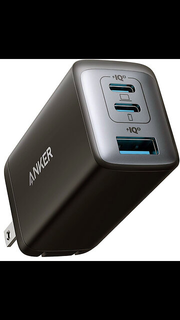 Anker USB C Charger(Nano II 65W), PPS 3-Port Fast Compact Foldable Wall Charger