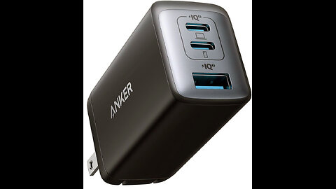 Anker USB C Charger(Nano II 65W), PPS 3-Port Fast Compact Foldable Wall Charger
