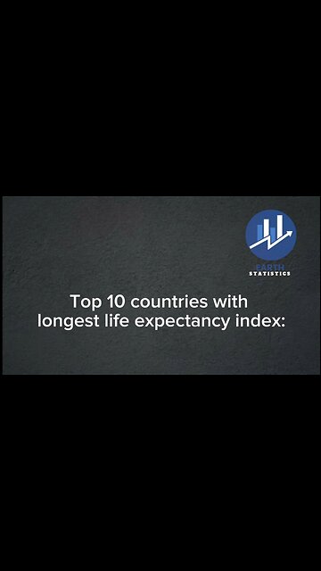 Top 10 countries with longest life expectancy index...
