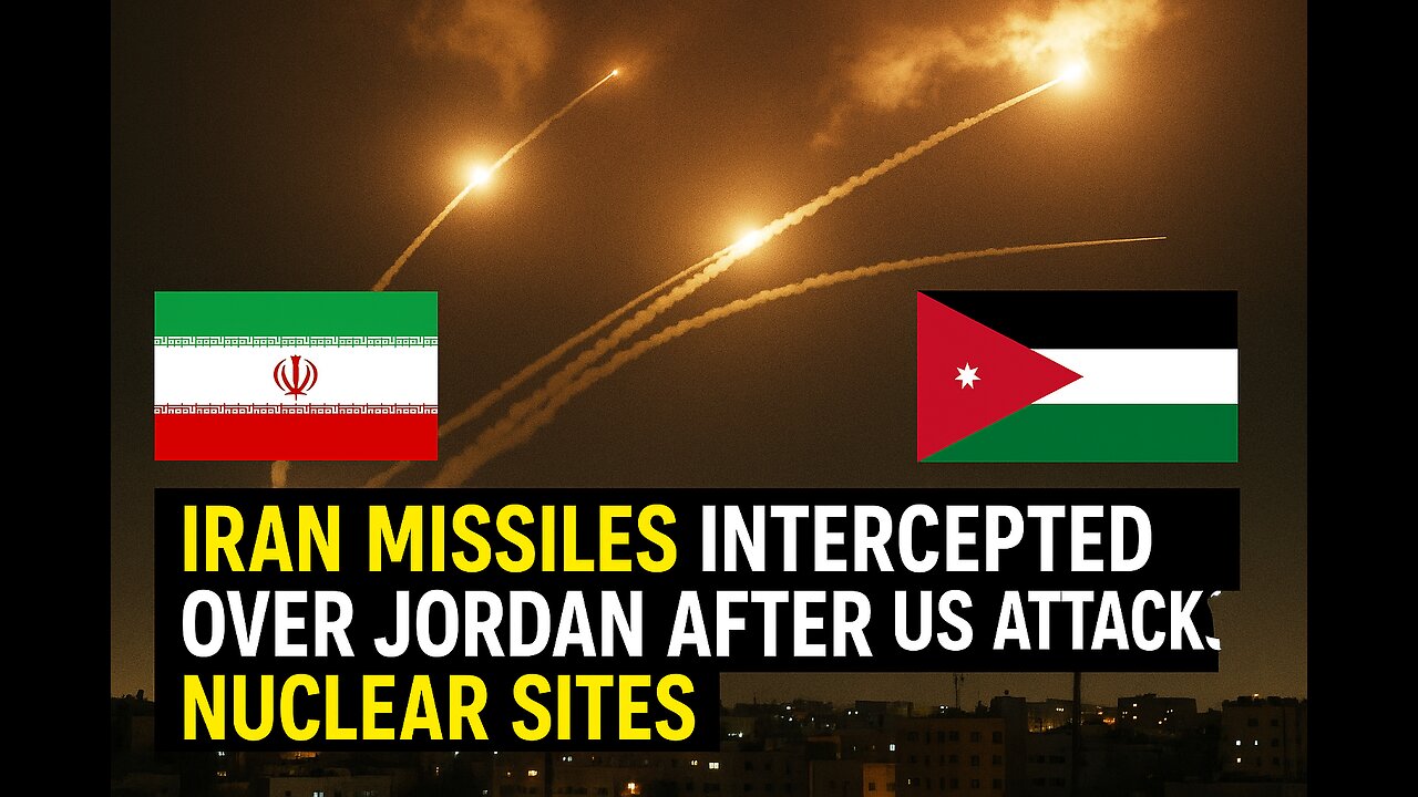 Iran missiles intercepted over Jordan after US attacks nuclear sites