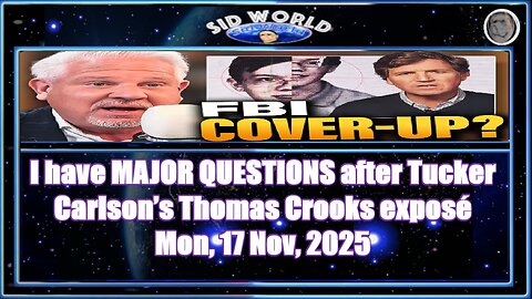 I have MAJOR QUESTIONS after Tucker Carlson’s Thomas Crooks exposé