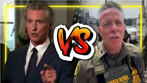 VIDEO: Trump's ICE / Border Patrol Agents Turn Up The Heat By Crashing A Governor Newsom Event
			