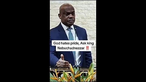 God hates pride!