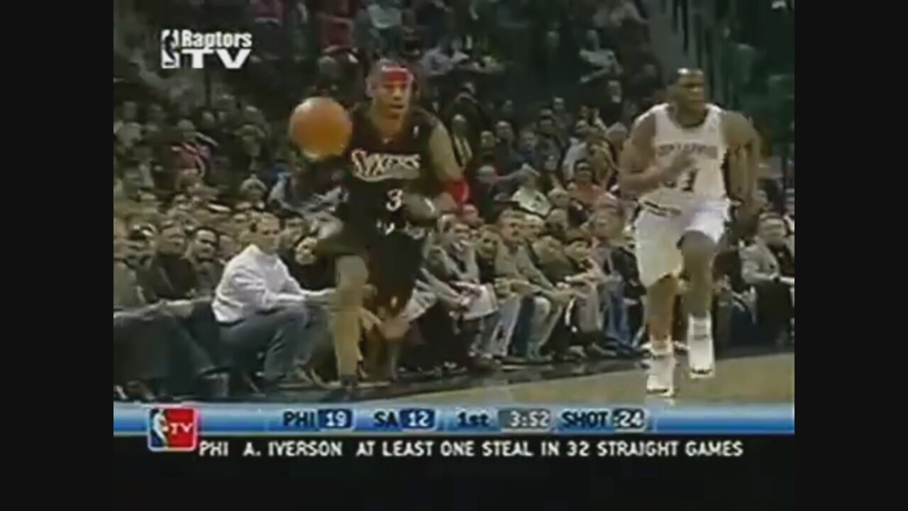 Allen Iverson 14 Points @ Spurs, 2004-05.