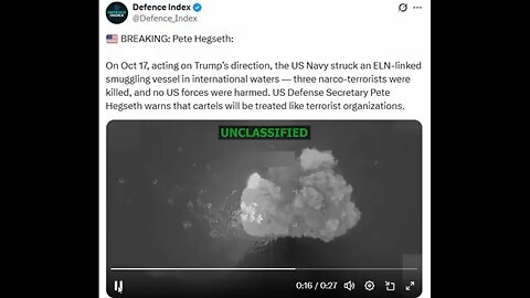 Another ELN Cartel Drug Boat Blown Out Of The Water!