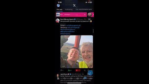 In Polish : ROG: patriots patrolling border in hot air baloon