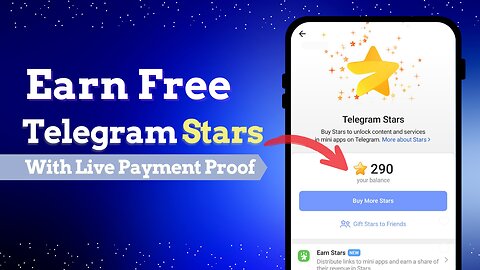 Earn Free Telegram Stars with This Bot | No Investment Needed!