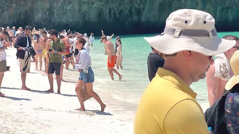 Maya Bay Beach Phi Phi island -Thailand Dream Holiday Hot Day #mayabay #mayabeach