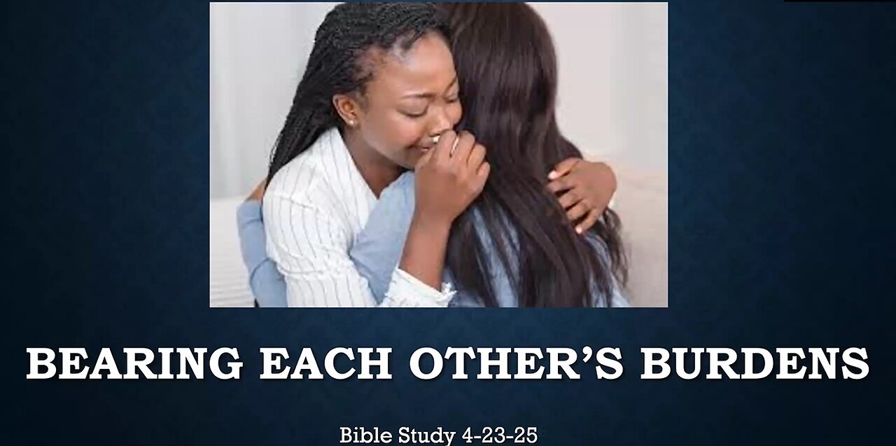 BEARING EACH OTHER'S BURDENS: RESTORING THE BODY OF CHRIST.
