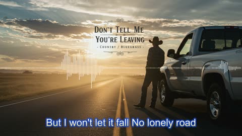 Don´t tell me Your´e Leaving