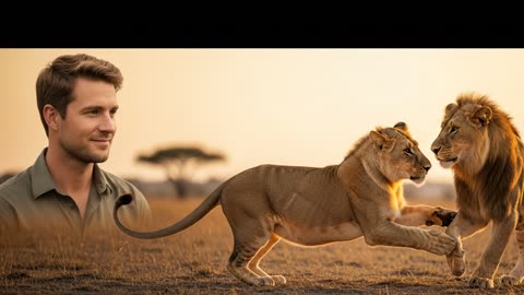 Retired Medic Rescues Lion From Poachers Snare