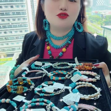 20250709-6 Sleeping Beauty Turquoise & Pearl Bracelet: A Dreamy Seaside Love Song on the Wrist