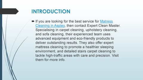 Best Matress Cleaning in Aspley
