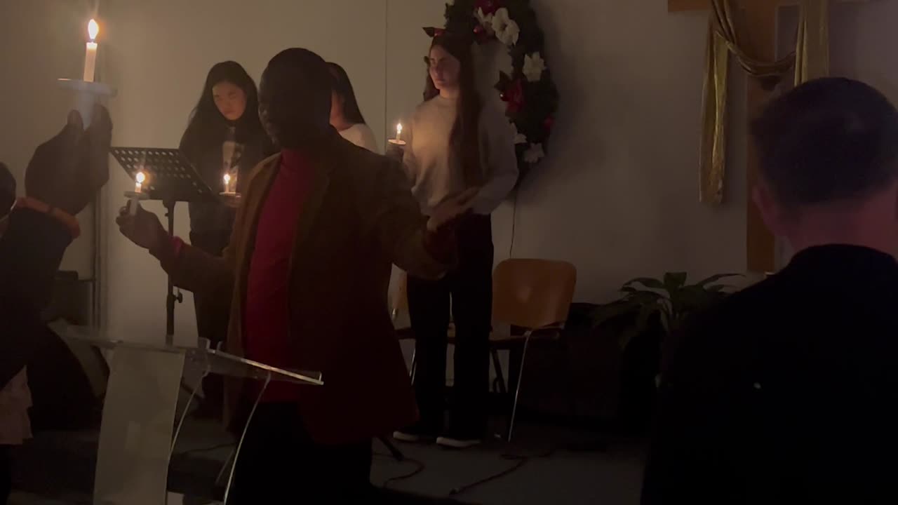 Christmas eve candlelight service