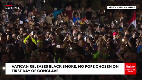 BREAKING NEWS: Vatican Releases Black Smoke—No Pope Selected On First Day Of Conclave