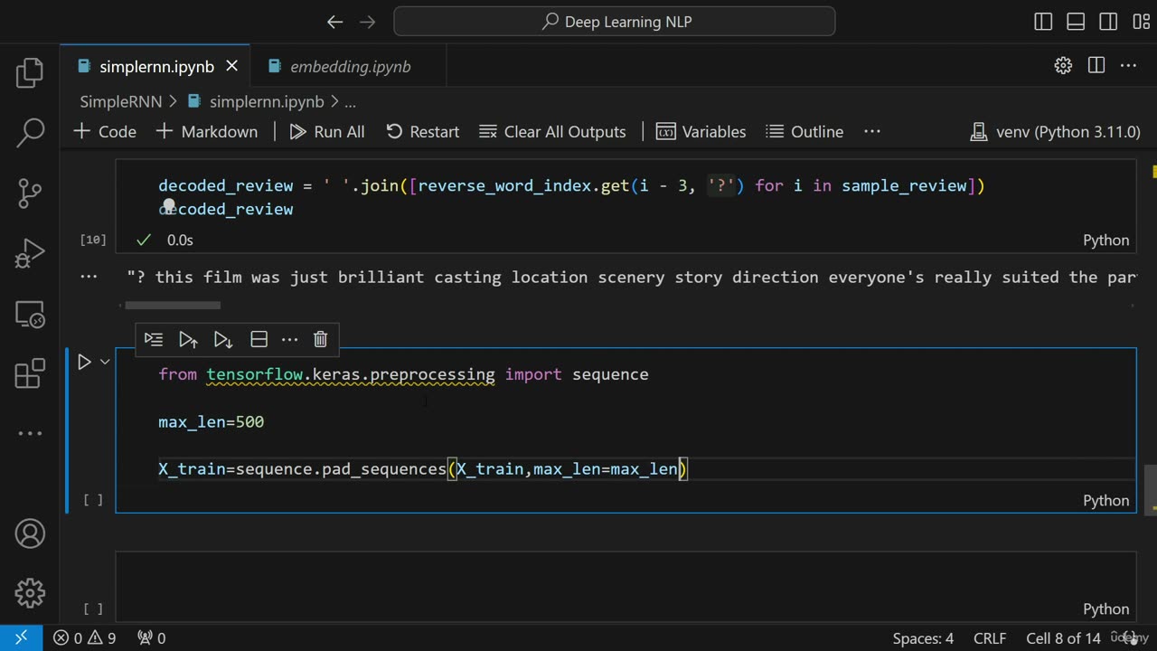 52.4 Loading And Understanding IMDB Dataset And Feature Engineering Krish Naik ML