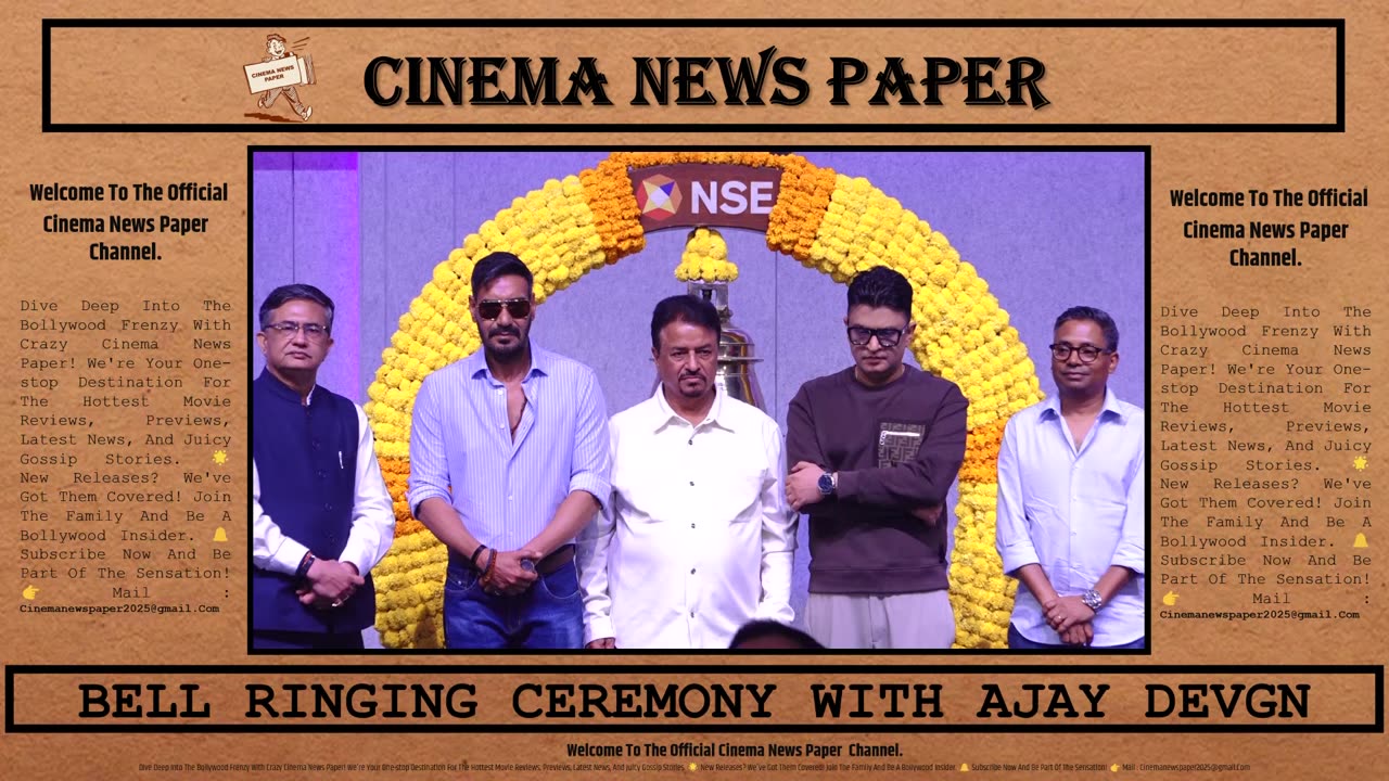 BELL RINGING CEREMONY WITH AJAY DEVGN ( RAID - 2 )