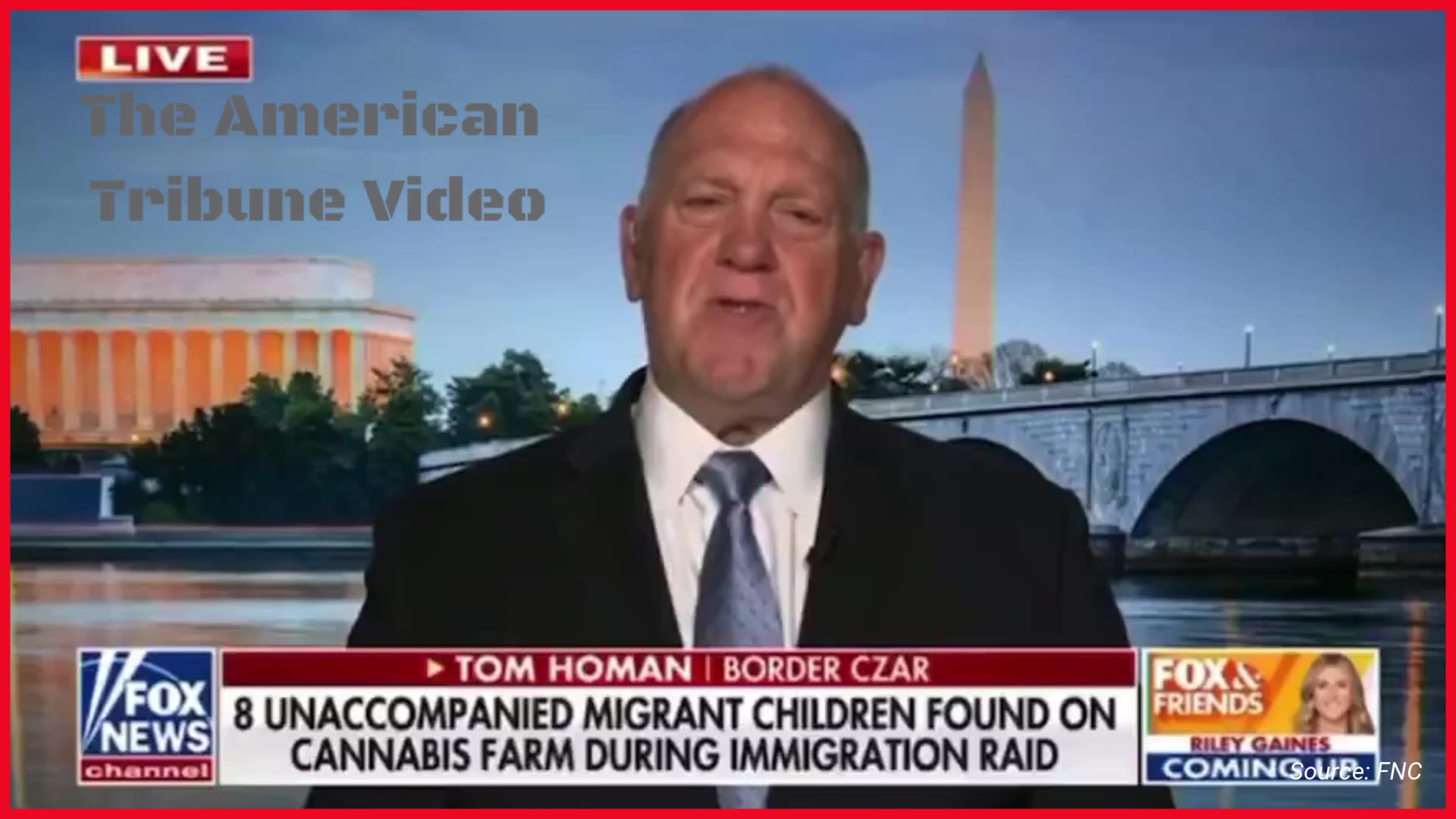 WATCH: Tom Homan Reveals Hunt for 300,000 Missing, Trafficked Children