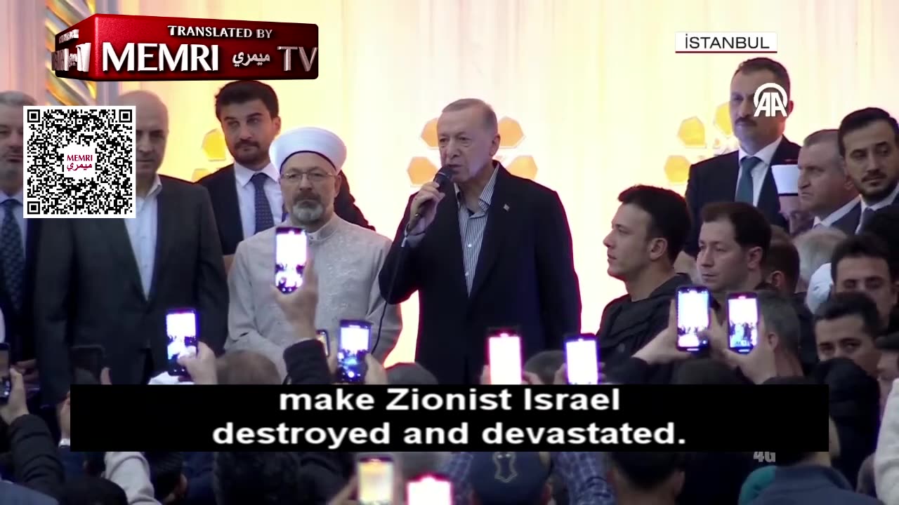 Turkish President Erdogan Calls For the Destruction of Israel