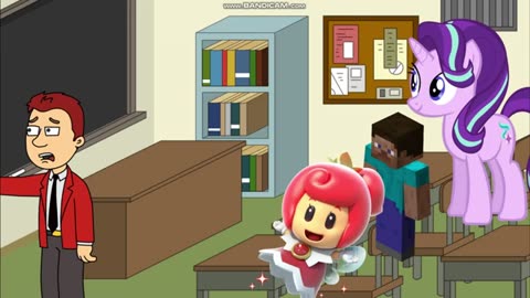 Dark Fire Bowser Superglues the Classroom Door/Grounded