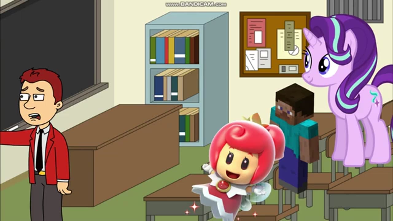 Dark Fire Bowser Superglues the Classroom Door/Grounded