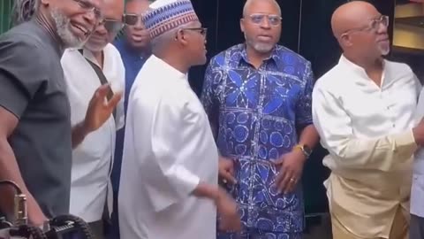 Aliko Dangote & Tony Elumelu Celebrating in Ogun State