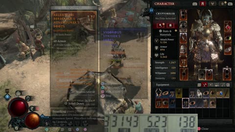 Playing Diablo 4 while riding exercise bike