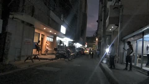 Murky Alley on Guerrero Street in Manila City, Philippines