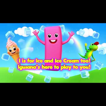 I is for Ice, Ice Cream & Iguana 🍦🦎 | Fun Alphabet Rhyme for Kids | Toddler Creative Hub