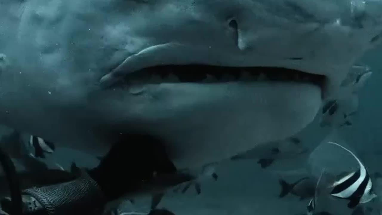😮✨ Breathtaking Encounter: Diver Meets Massive Tiger Shark! | FeedMyCuriosity