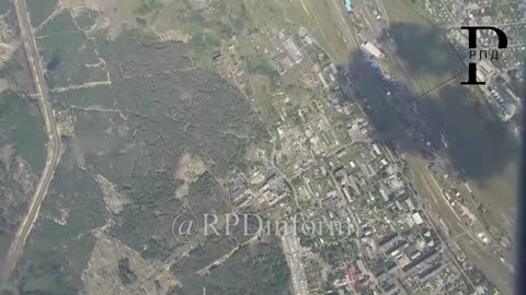 A powerful FAB-500 landing from the UMPK in the Krasny Liman industrial zone