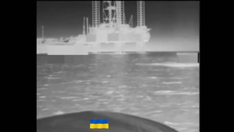 Ukrainian Surface Drones Slam into Russian Oil Platform Used As Anti-Aircraft Base
