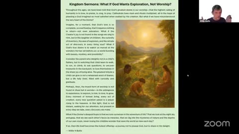 Kingdom Sermons God wants exploration not worship
