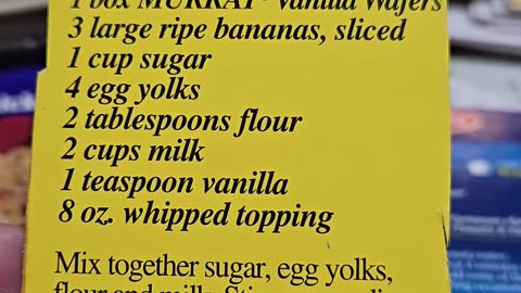 Recipe for Old Fashioned Nana Pudding Make from Scratch recipe
