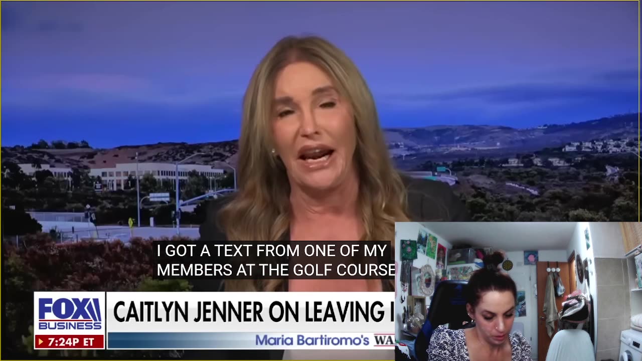 Caitlan Jenner On Being STuck In ISrael, ON FOX,.