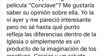 Cónclave: película y realidad - Padre Juan Molina