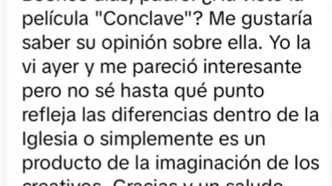 Cónclave: película y realidad - Padre Juan Molina