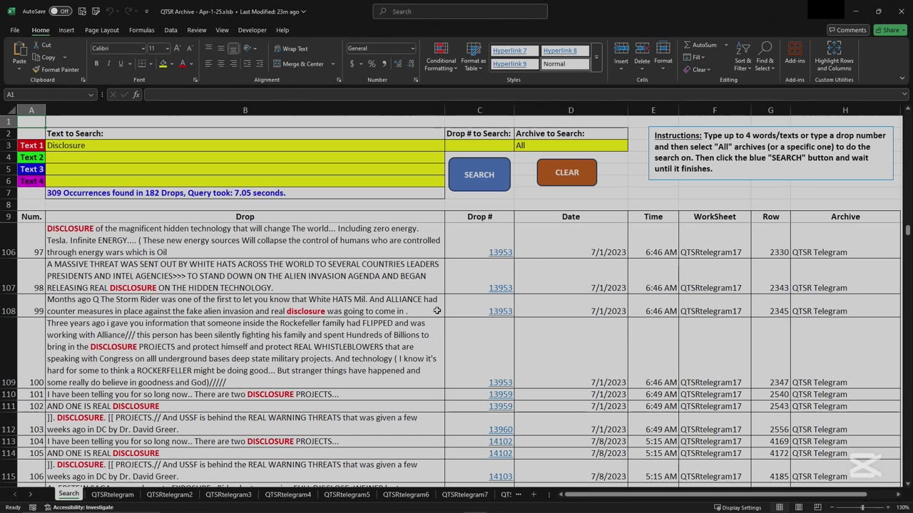 Drops by Q The Storm Rider - "Disclosure"