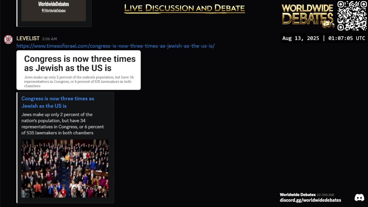 0015 - Worldwide Debates LIVE - YouTube/Rumble/Twitch/Kick
