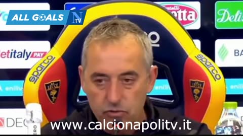 Lecce-Napoli 0-1 3/5/25 conferenza stampa Marco Giampaolo