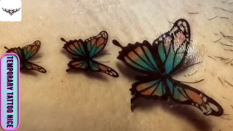 PURPLE BUTTERFLY tattos #temporarytattoo #temporarytattoos #temporarytattosticker