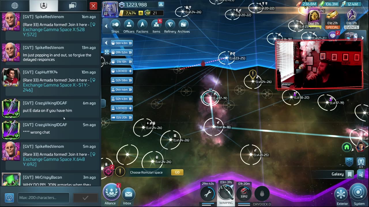 (server 709) Ops 22 New Commander - OPC Hunting and Dailies - STFC Live Stream