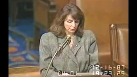 Nancy Pelosi On Afghanistan 1987