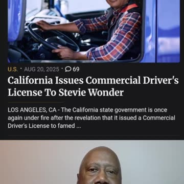 CALIFORNIA STEVE WONDERS A CDL