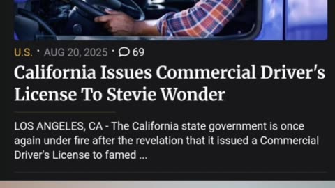 CALIFORNIA STEVE WONDERS A CDL